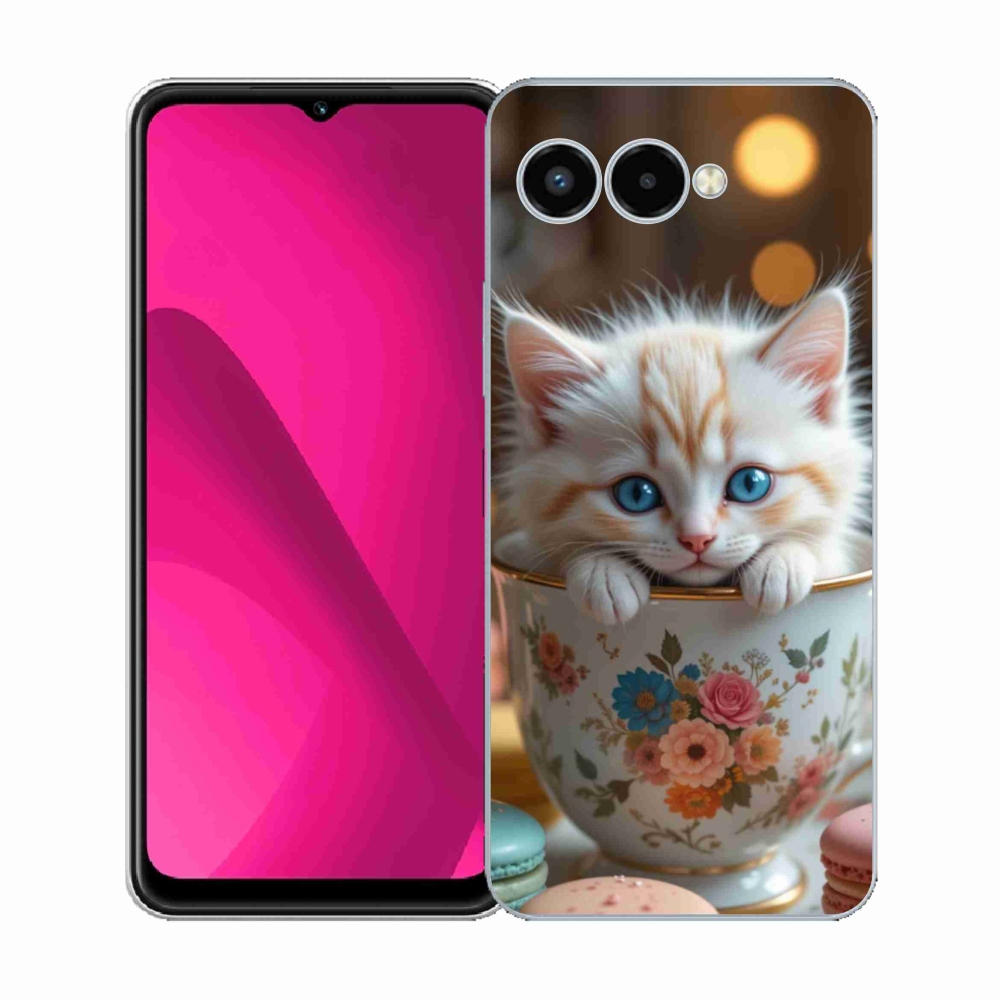 Gélový kryt mmCase na T phone 3 - roztomilé mačiatko 6