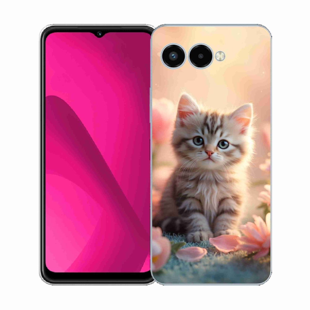 Gélový kryt mmCase na T phone 3 - roztomilé mačiatko 8