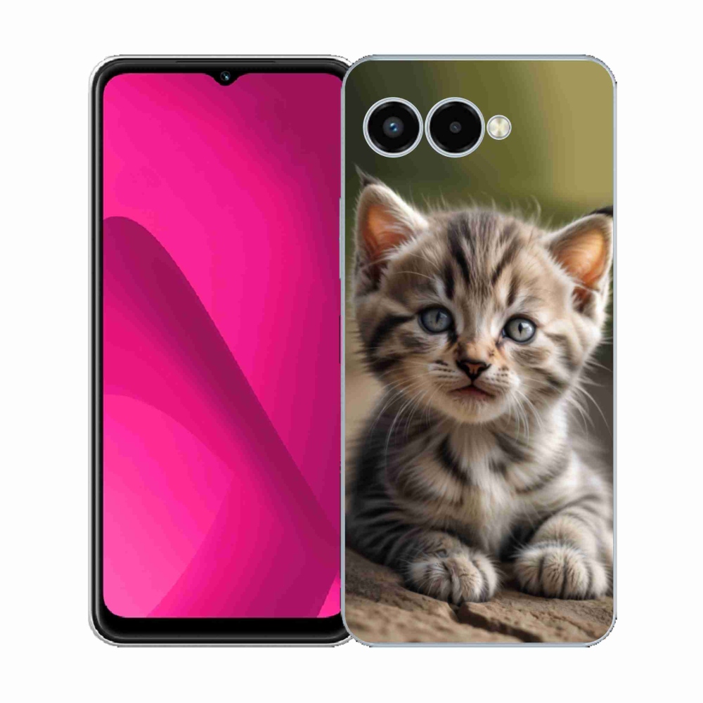 Gélový kryt mmCase na T phone 3 - roztomilé mačiatko 9