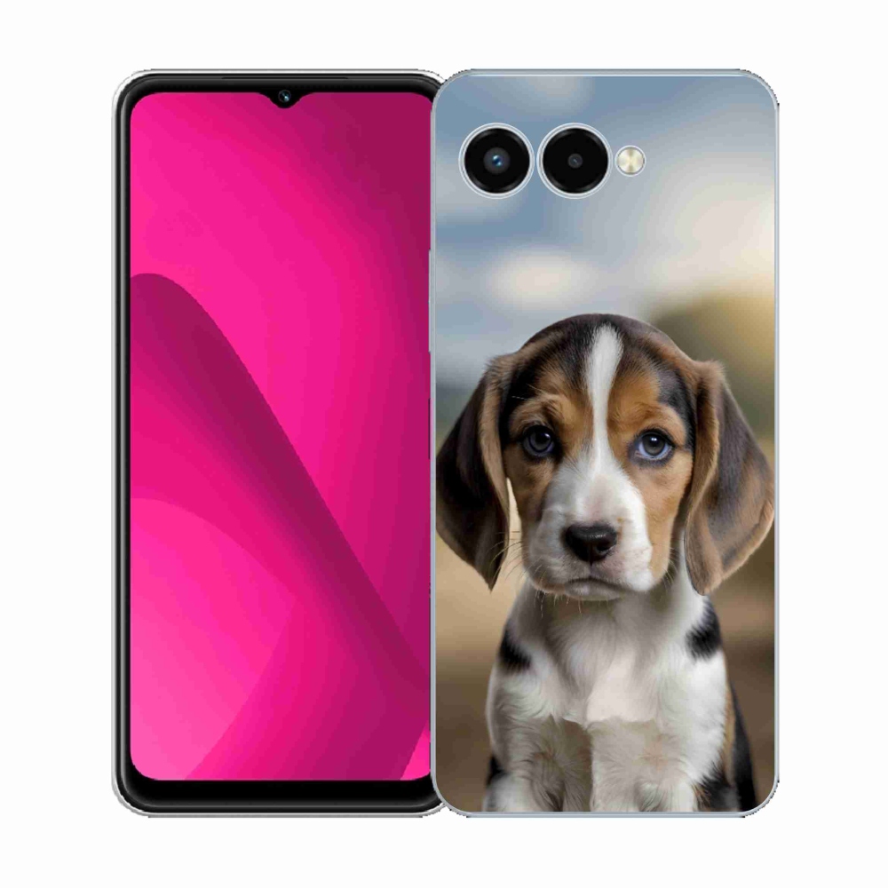 Gélový kryt mmCase na T phone 3 - roztomilý bígl