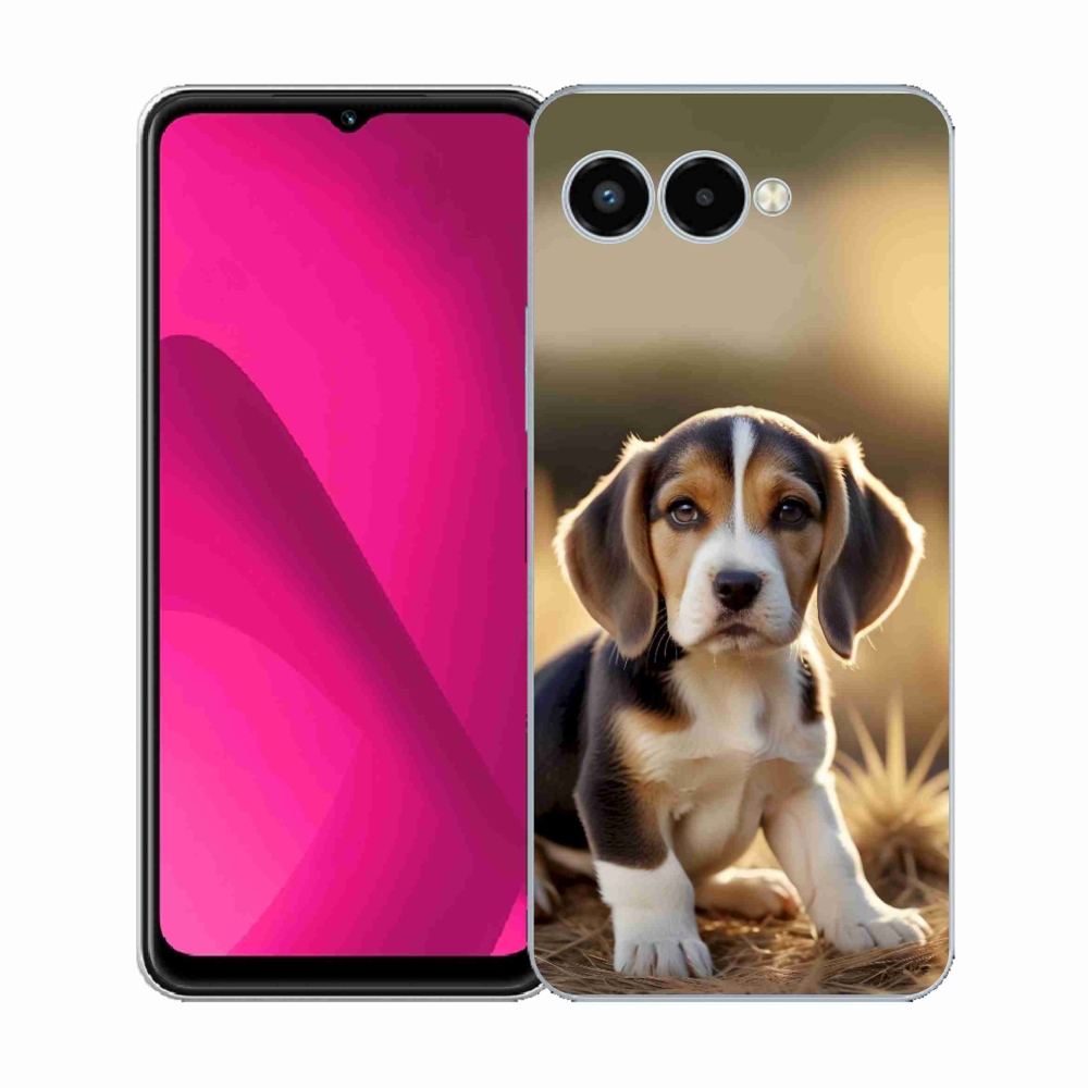 Gélový kryt mmCase na T phone 3 - roztomilý bígl
