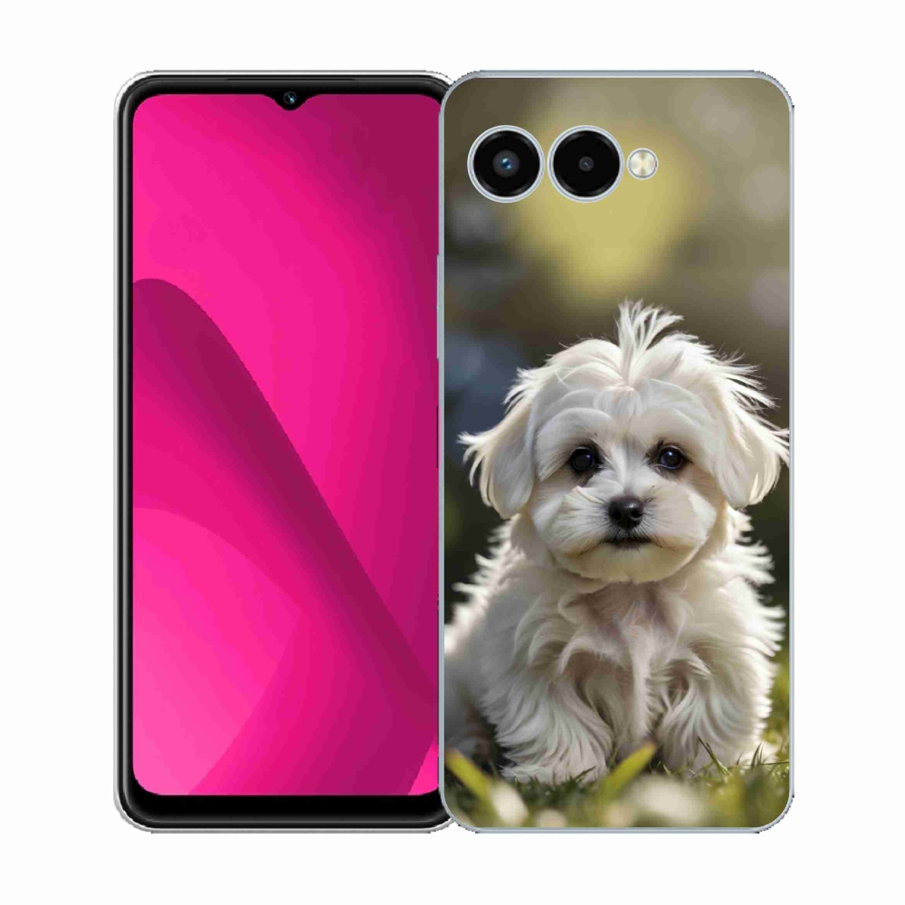 Gélový kryt mmCase na T phone 3 - roztomilý maltézsky psík