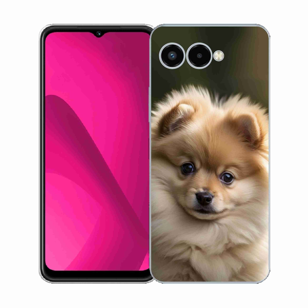 Gélový kryt mmCase na T phone 3 - roztomilý pomeranian 2