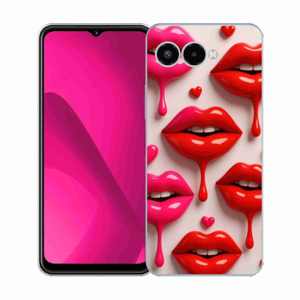 Gélový kryt mmCase na T phone 3 - pery 2