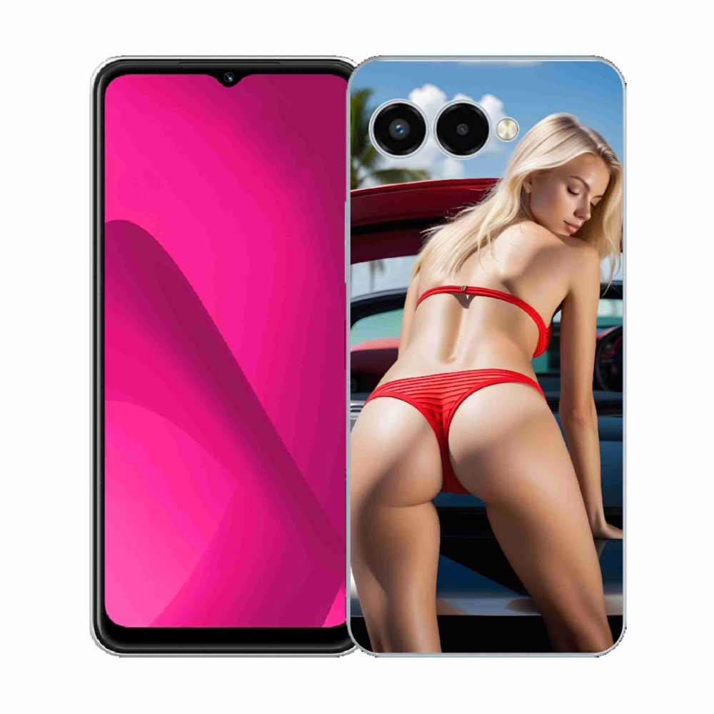 Gélový kryt mmCase na T phone 3 - sexy žena 2