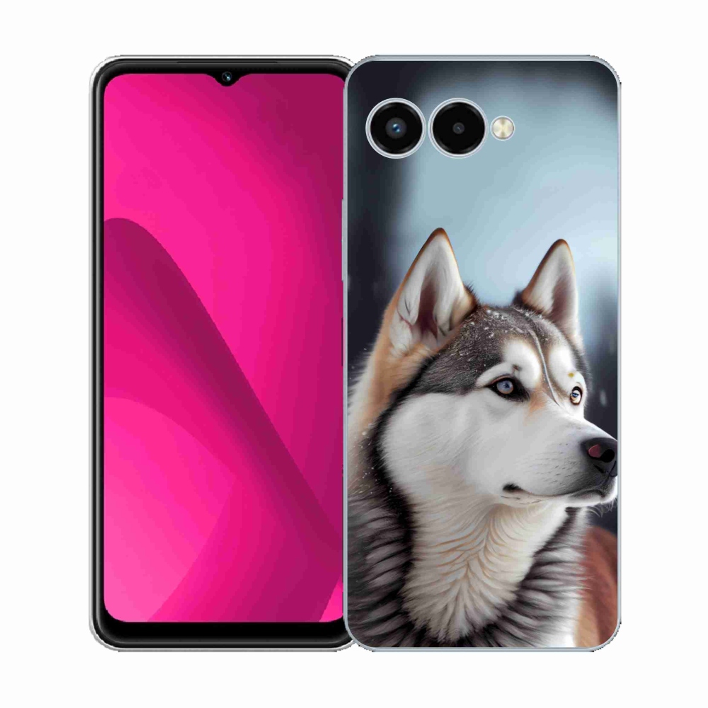 Gélový kryt mmCase na T phone 3 - sibírsky husky