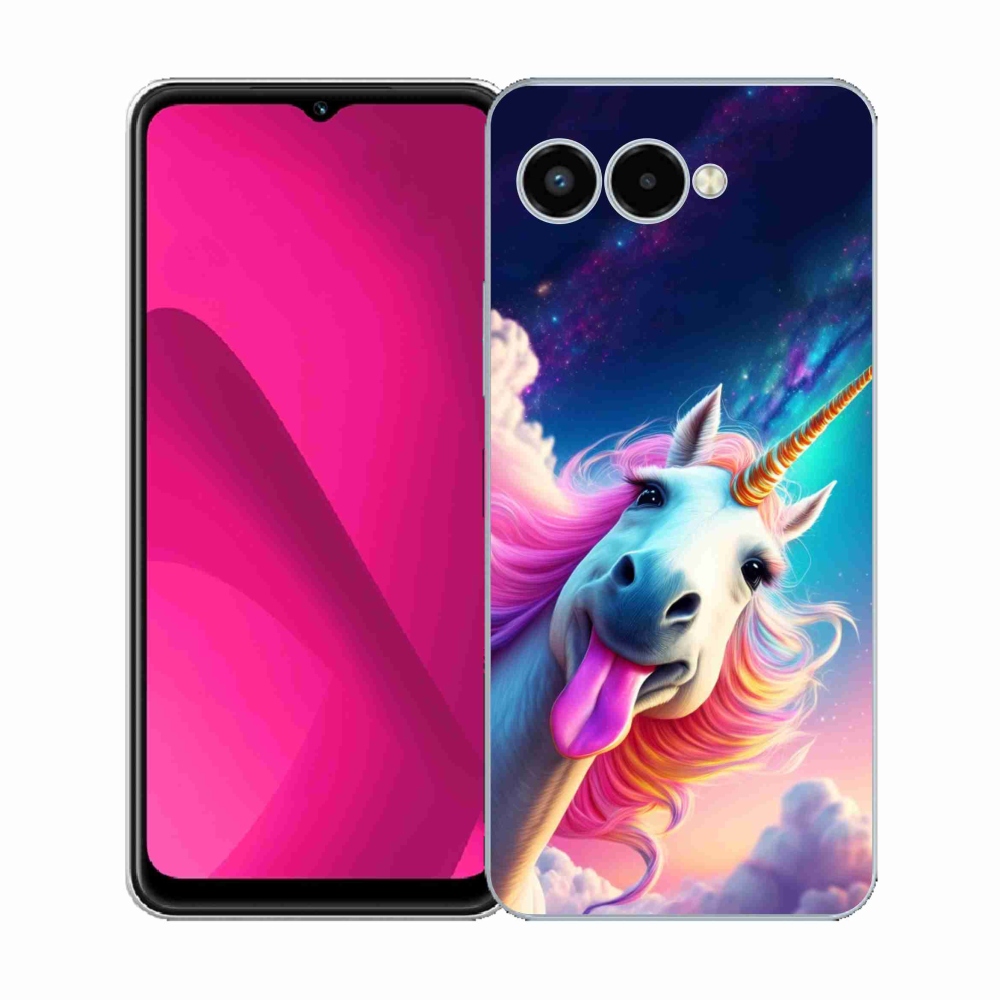Gélový kryt mmCase na T phone 3 - šialený jednorožec