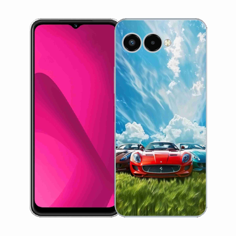 Gélový kryt mmCase na T phone 3 - športové vozidlá