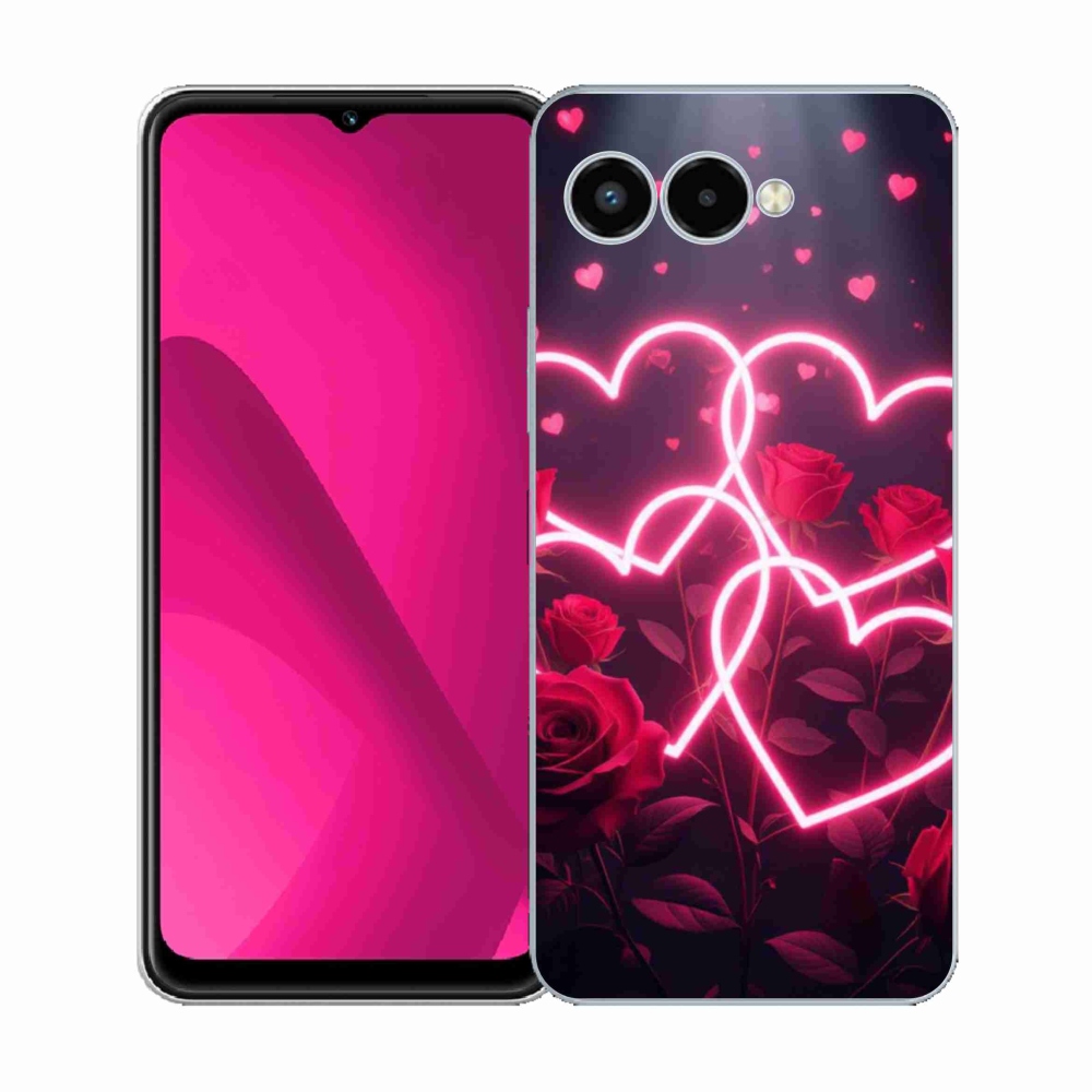 Gélový kryt mmCase na T phone 3 - srdce lásky