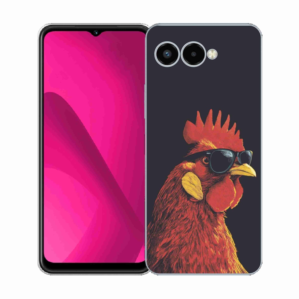 Gélový kryt mmCase na T phone 3 - štýlový kohút