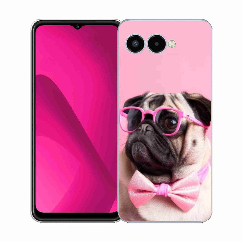 Gélový kryt mmCase na T phone 3 - štýlový mops