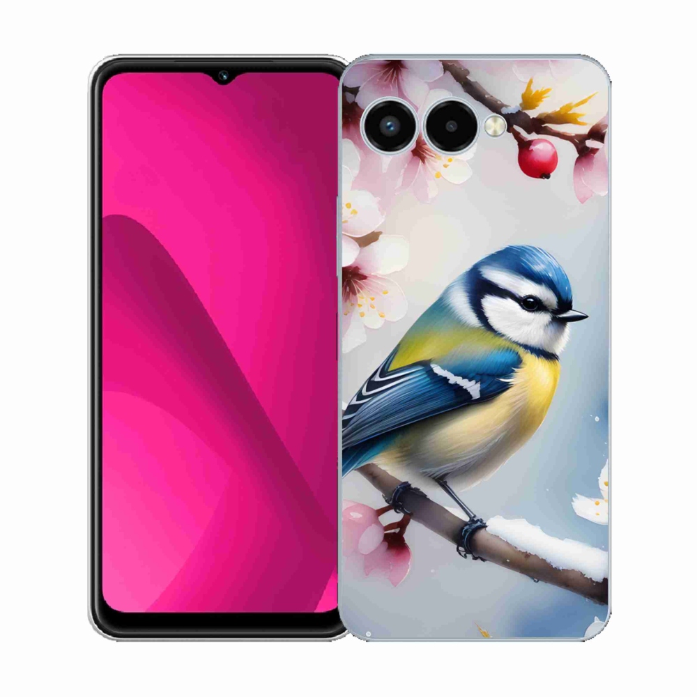 Gélový kryt mmCase na T phone 3 - sýkorka