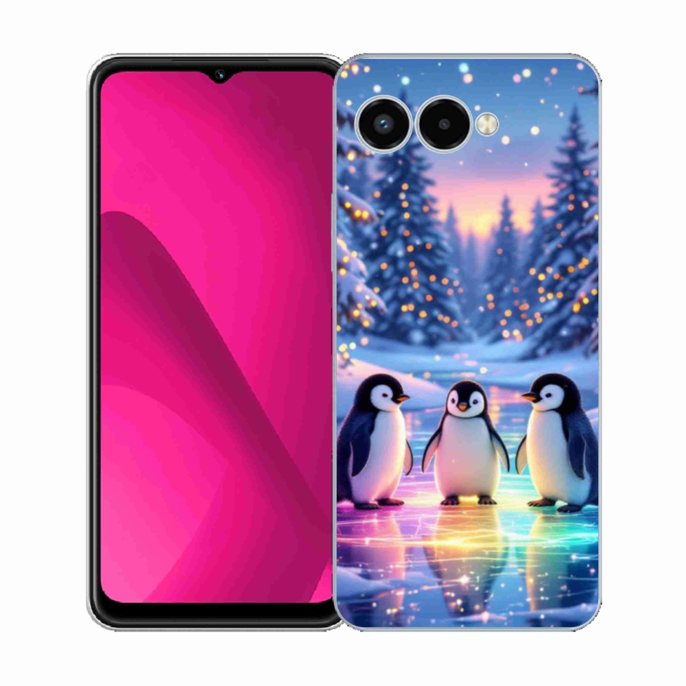 Gélový kryt mmCase na T phone 3 - tučniaky