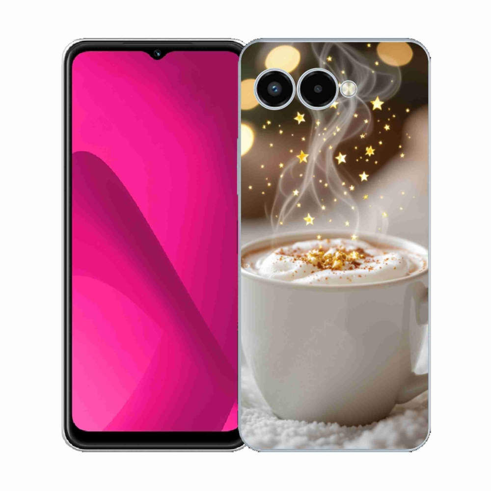 Gélový kryt mmCase na T phone 3 - vianočný horúci nápoj