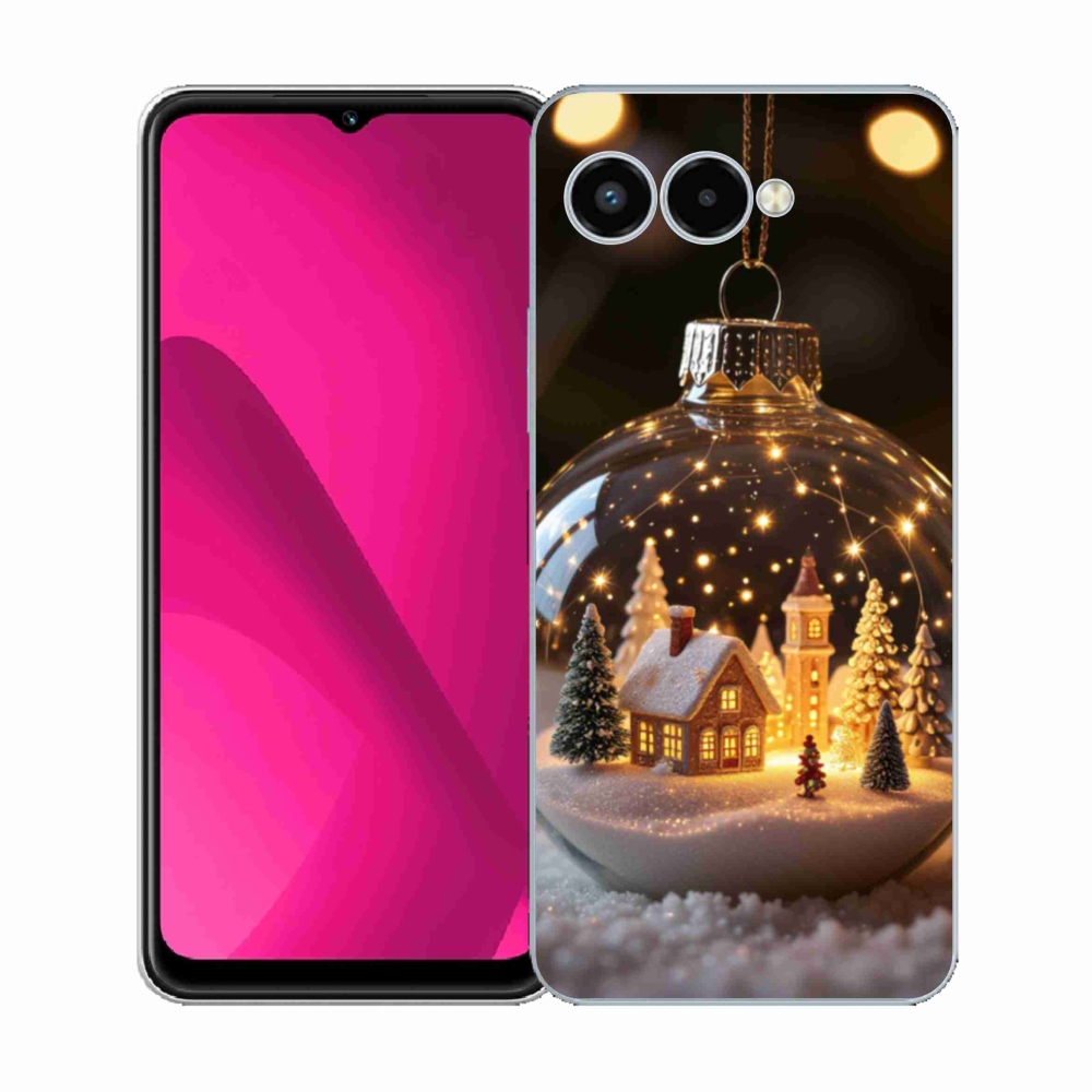 Gélový kryt mmCase na T phone 3 - vianočné gule 3
