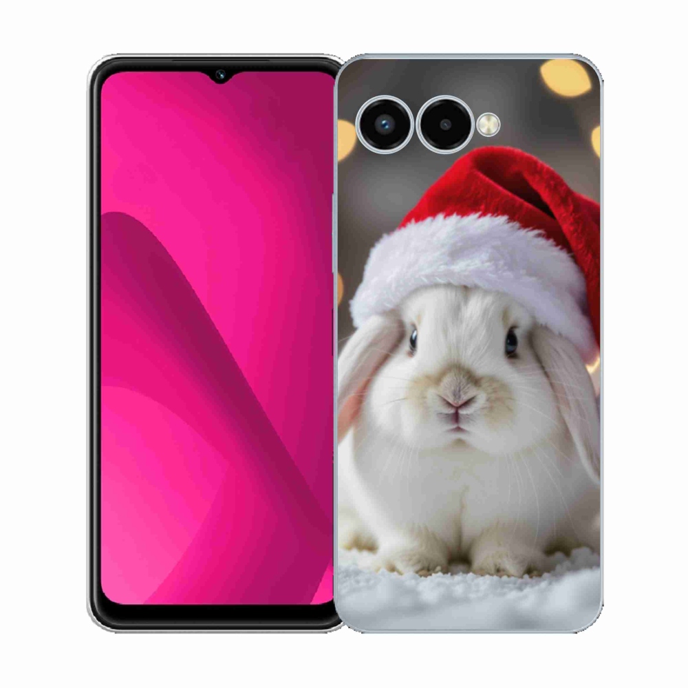 Gélový kryt mmCase na T phone 3 - vianočný králik