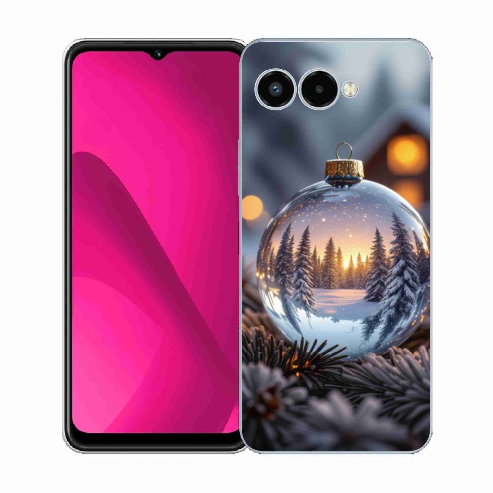 Gélový kryt mmCase na T phone 3 - vianočná ozdoba