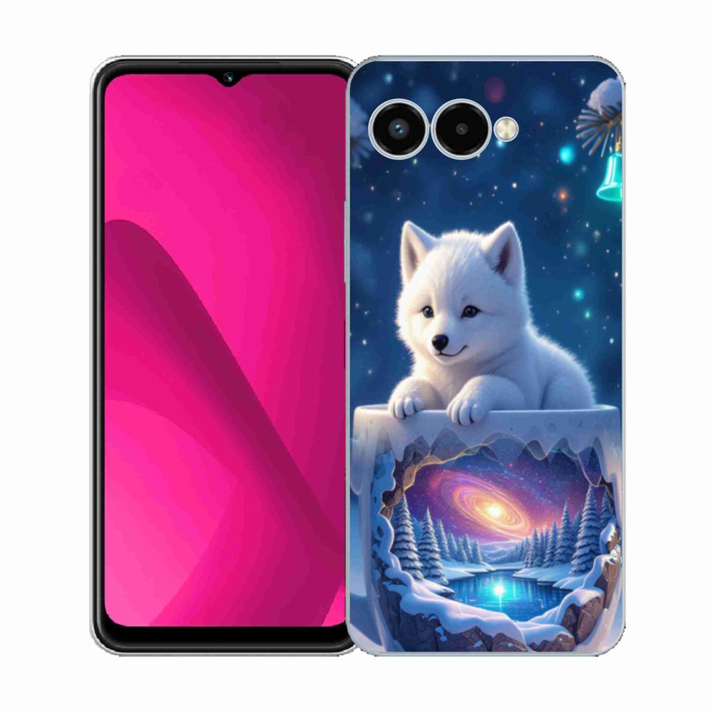 Gélový kryt mmCase na T phone 3 - vianočné šteňa