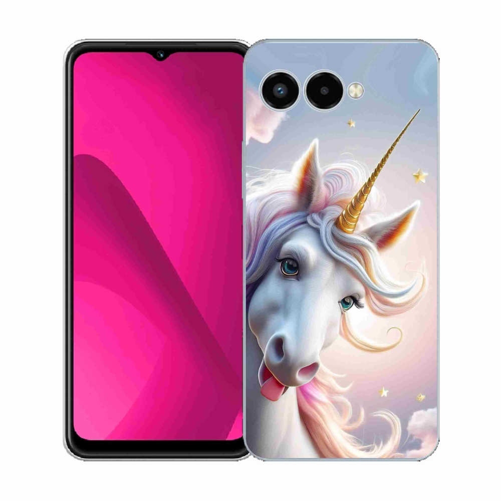 Gélový kryt mmCase na T phone 3 - veselý jednorožec