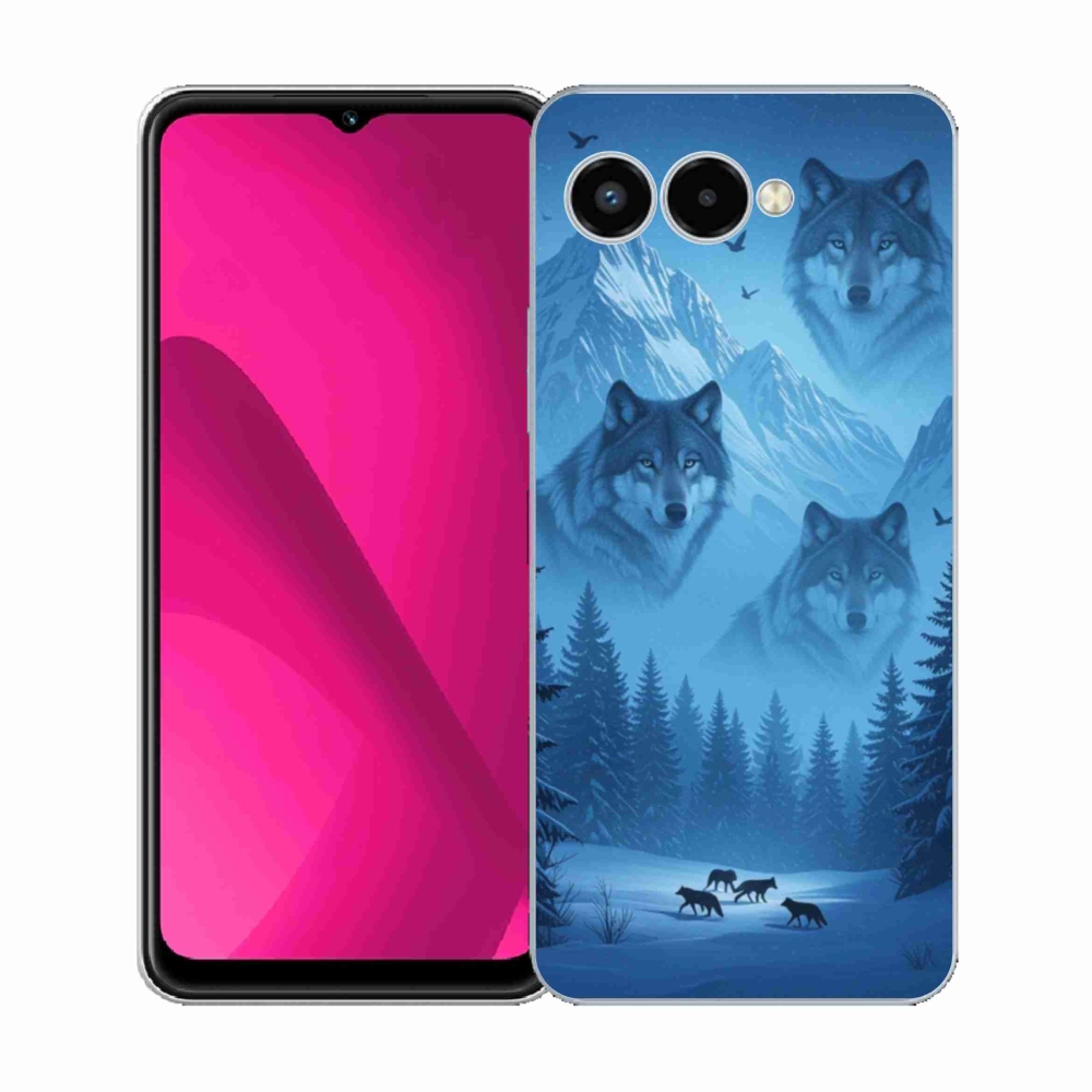 Gélový kryt mmCase na T phone 3 - vlčia svorka