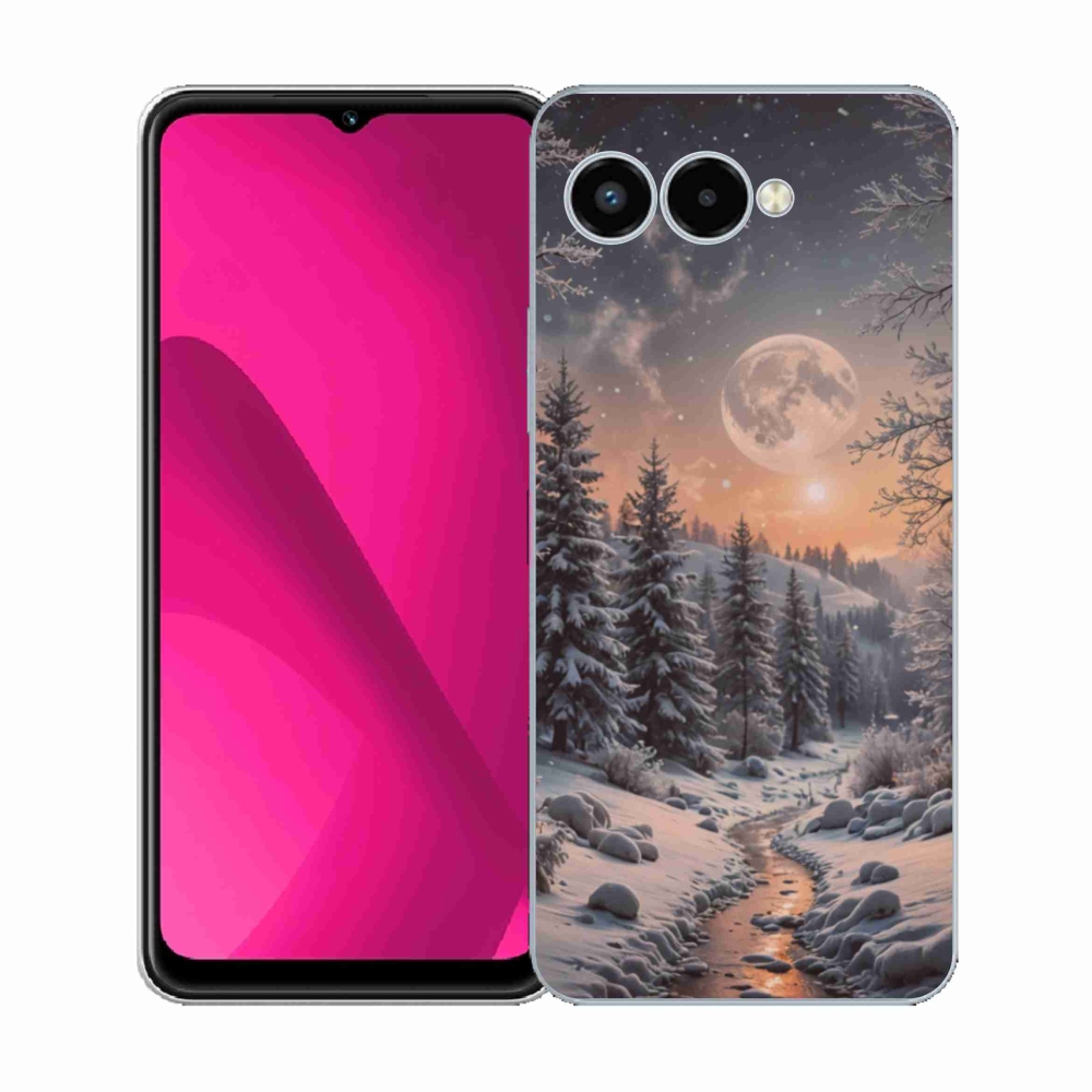 Gélový kryt mmCase na T phone 3 - zimná krajina 2