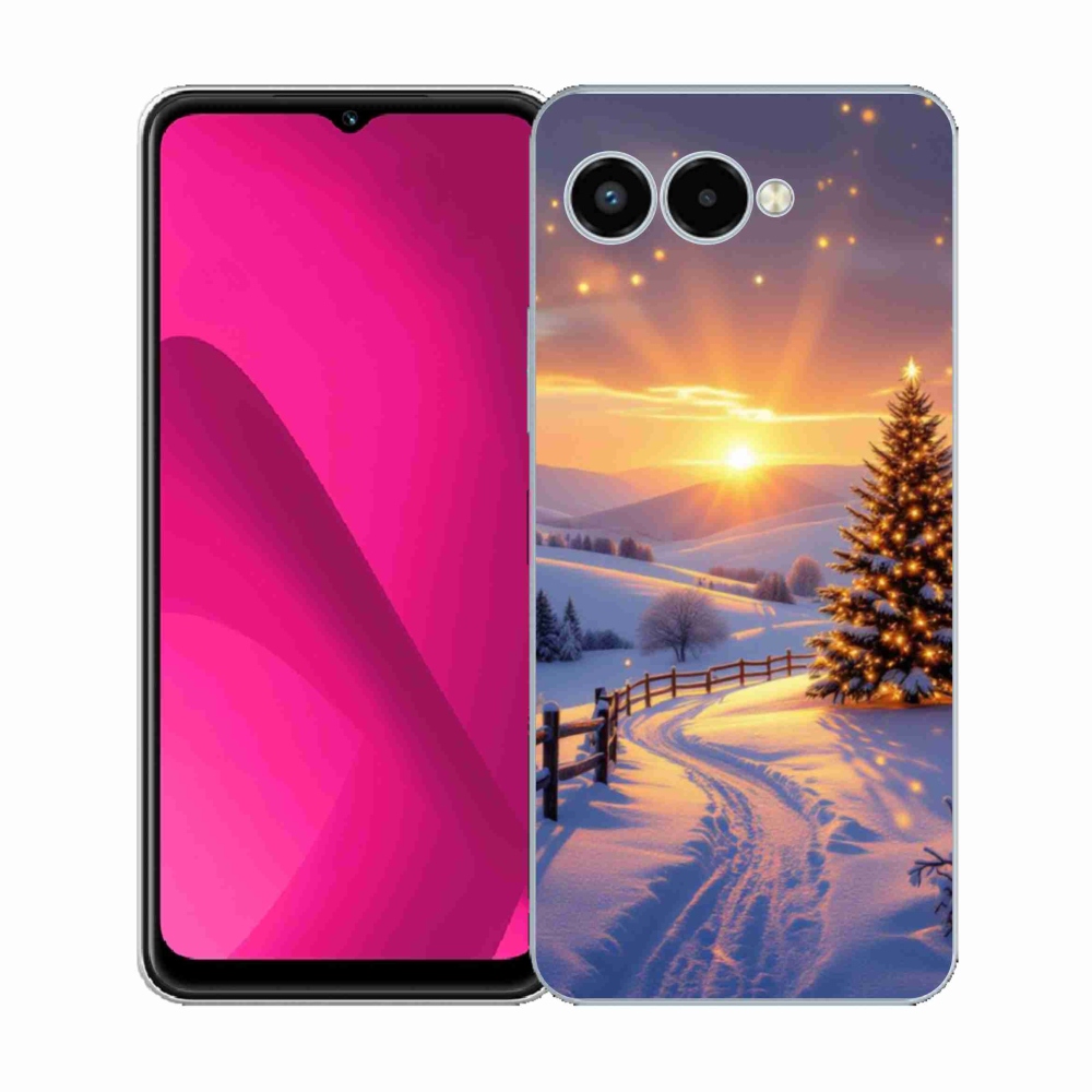Gélový kryt mmCase na T phone 3 - zimná krajina