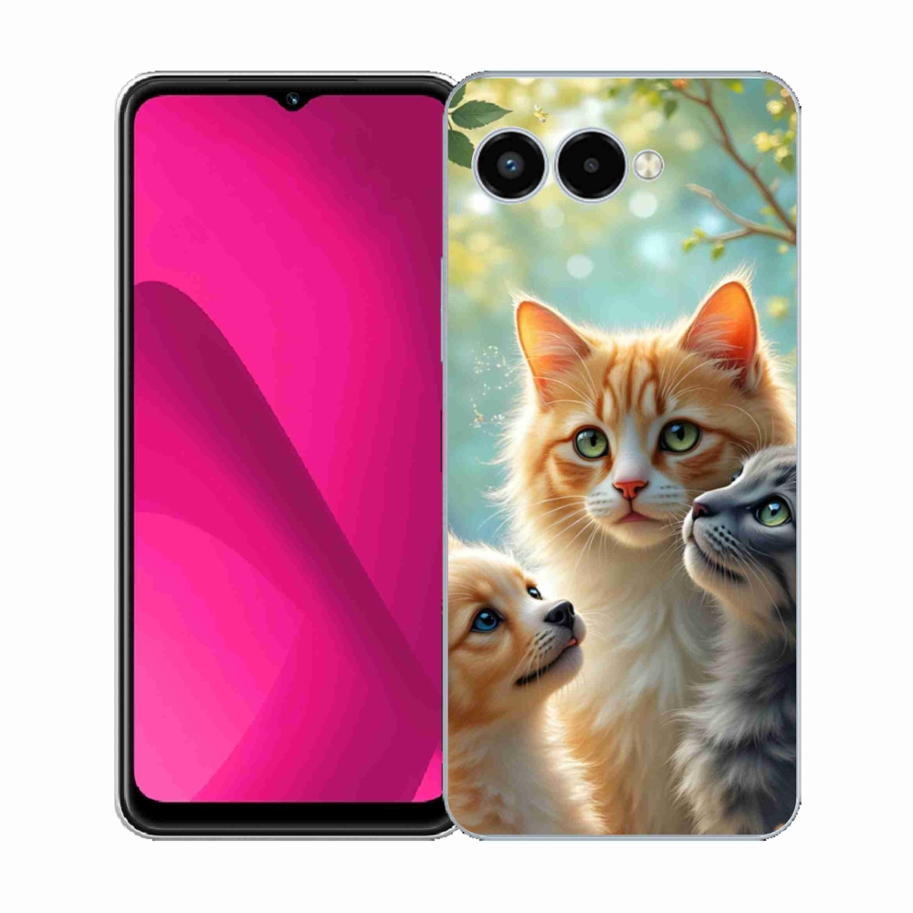 Gélový kryt mmCase na T phone 3 - zvieracie priateľstvo 2