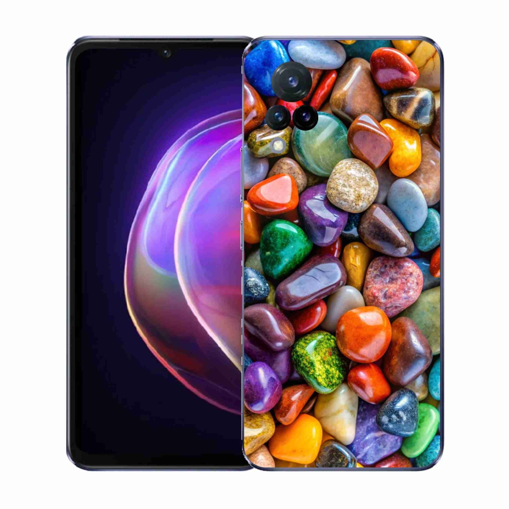 Gélový kryt mmCase na Vivo V21 4G/5G - farebné kamienky