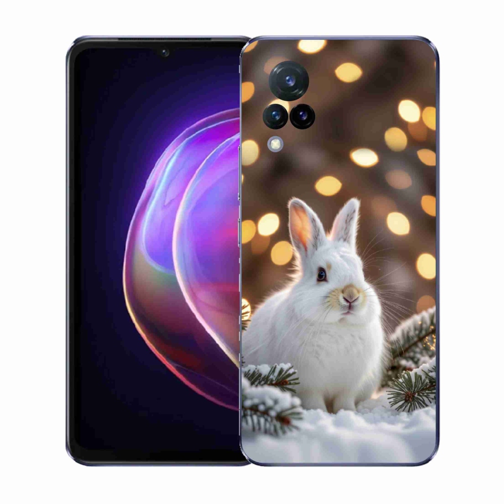 Gélový kryt mmCase na Vivo V21 4G/5G - biely zajac