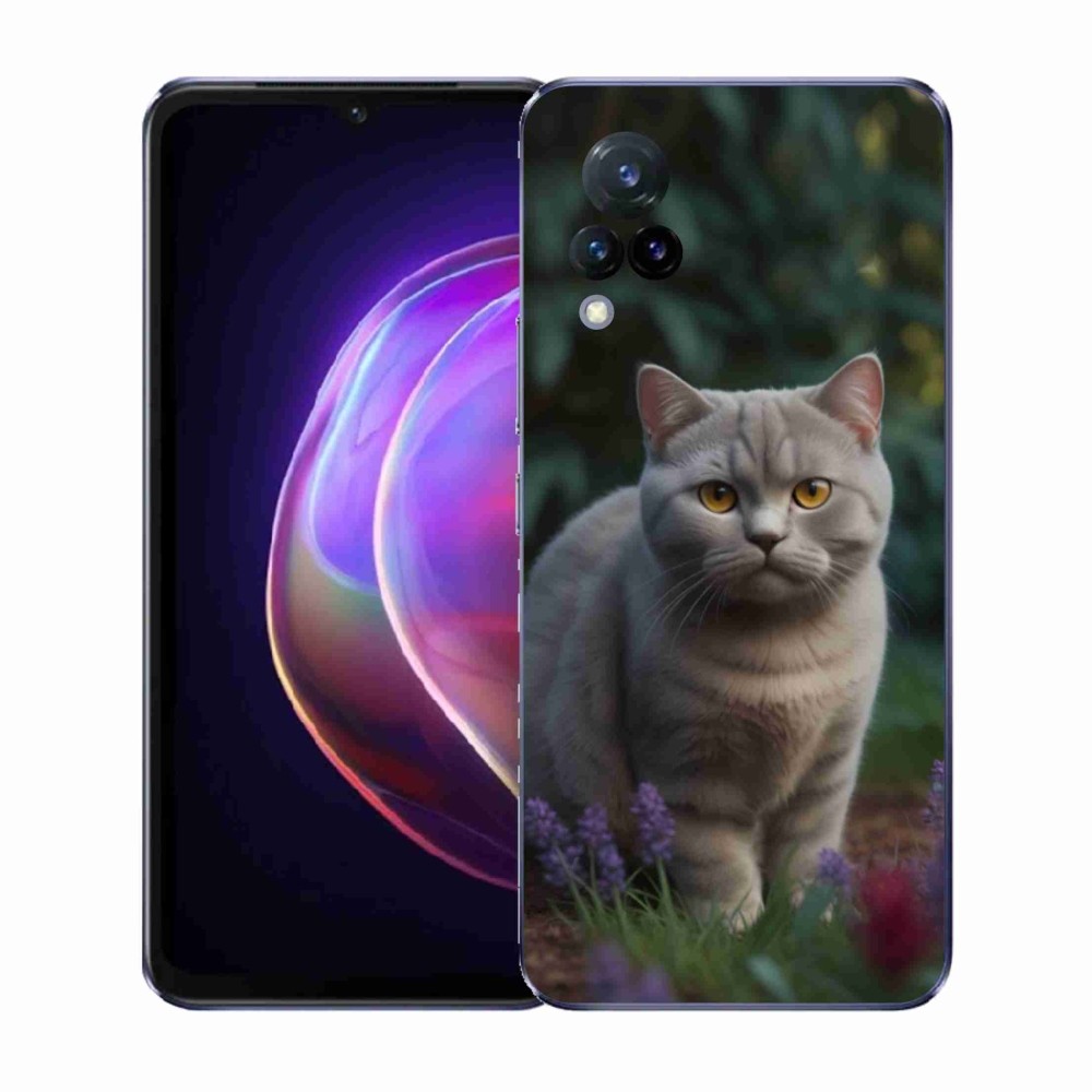 Gélový kryt mmCase na Vivo V21 4G/5G - britská mačka