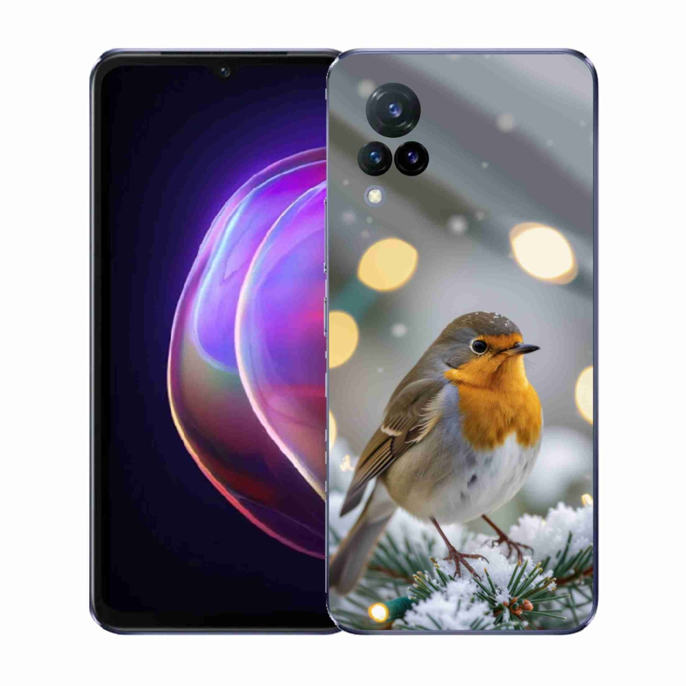 Gélový kryt mmCase na Vivo V21 4G/5G - červienka v zime