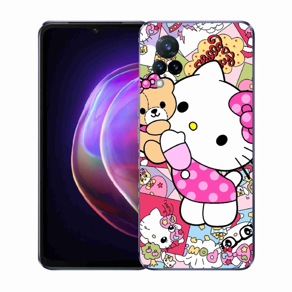 Gélový kryt mmCase na Vivo V21 4G/5G - cute kitty