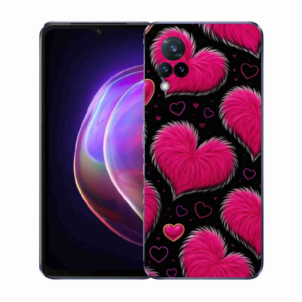 Gélový kryt mmCase na Vivo V21 4G/5G - hebké srdce