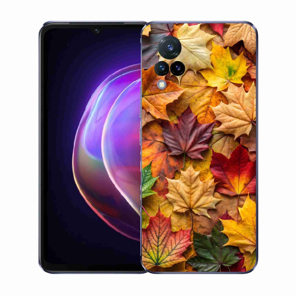 Gélový kryt mmCase na Vivo V21 4G/5G - javorové listy 2