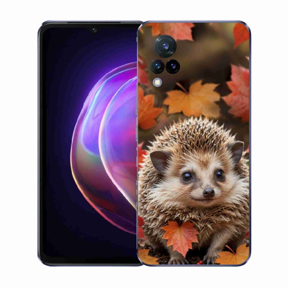 Gélový kryt mmCase na Vivo V21 4G/5G - ježko v lístia