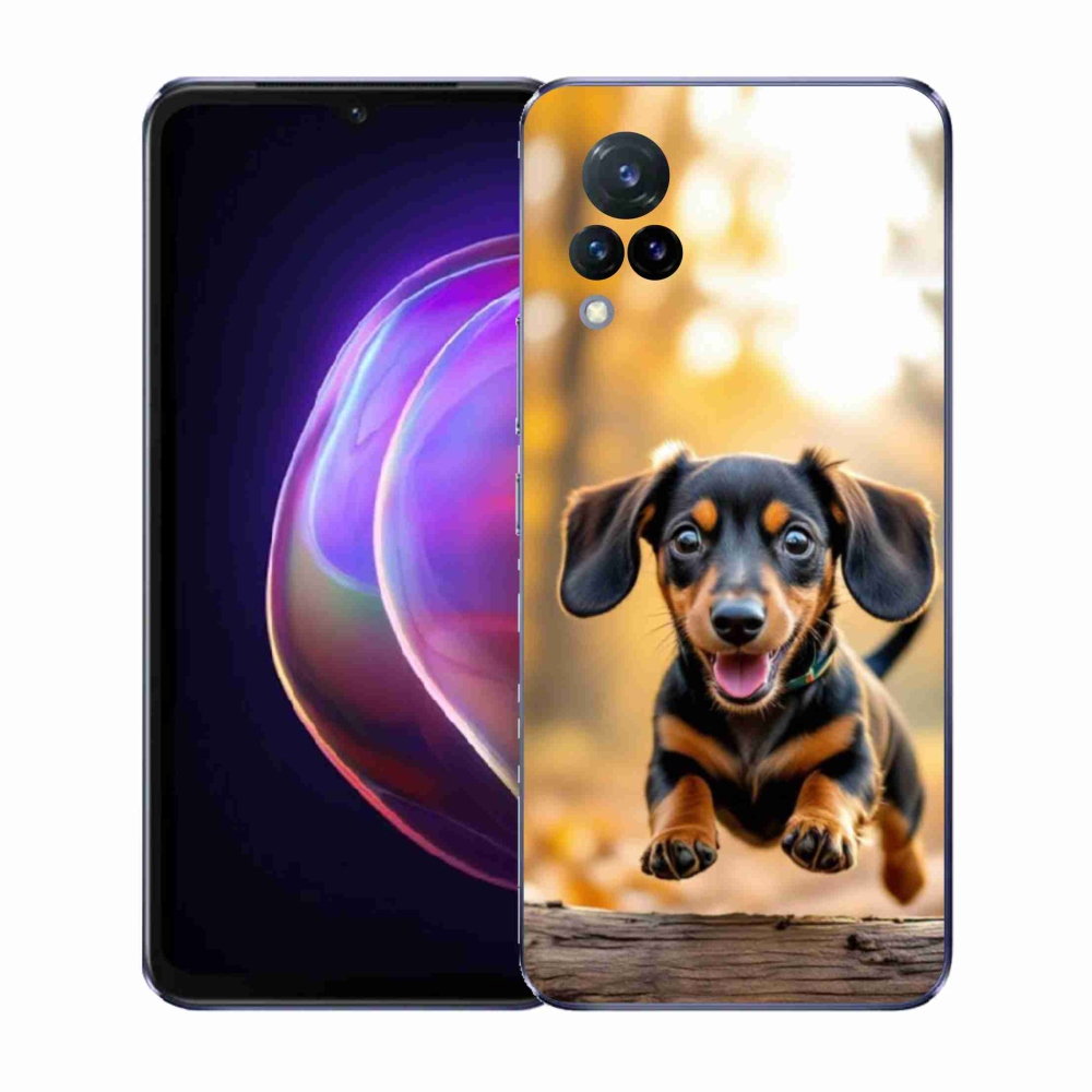 Gélový kryt mmCase na Vivo V21 4G/5G - jazvečík 2