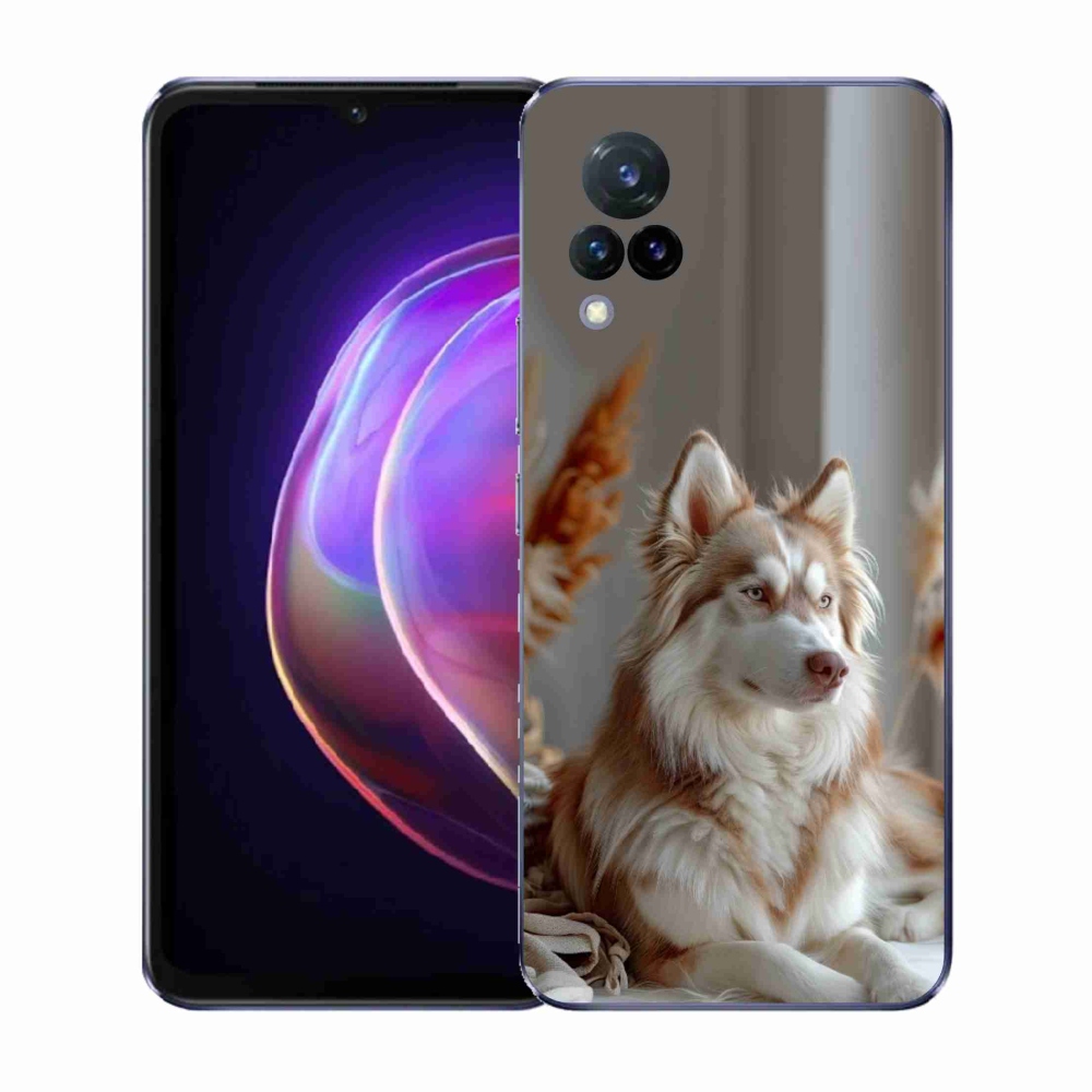Gélový kryt mmCase na Vivo V21 4G/5G - pokojný sibírsky husky