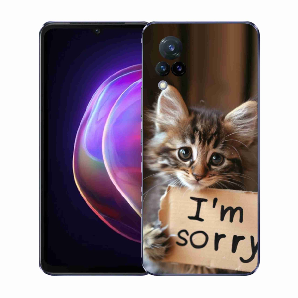 Gélový kryt mmCase na Vivo V21 4G/5G - mačacie ospravedlnenie