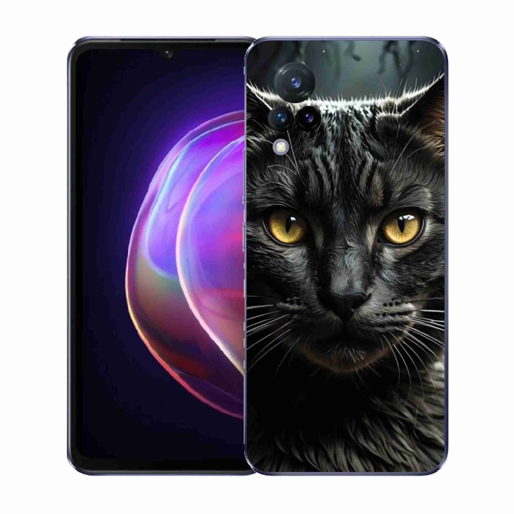 Gélový kryt mmCase na Vivo V21 4G/5G - mačacie pohľad 3