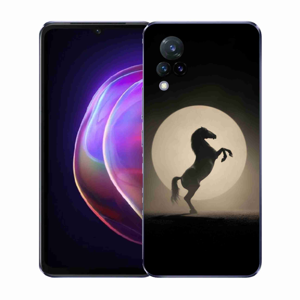 Gélový kryt mmCase na Vivo V21 4G/5G - kôň v siluete