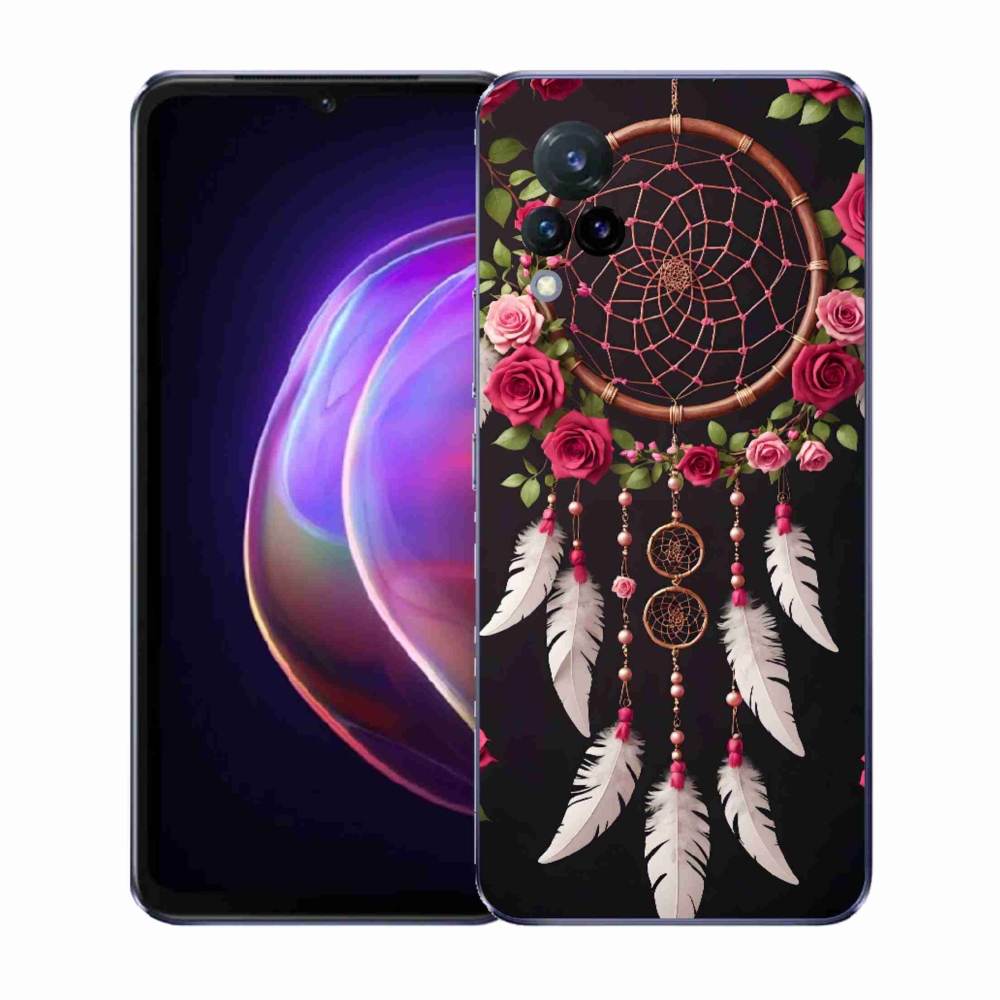 Gélový kryt mmCase na Vivo V21 4G/5G - lapač snov s ružami