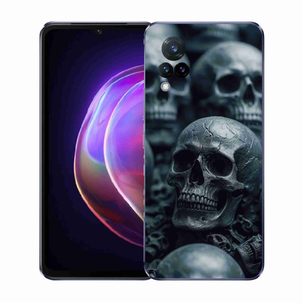 Gélový kryt mmCase na Vivo V21 4G/5G - lebka 2