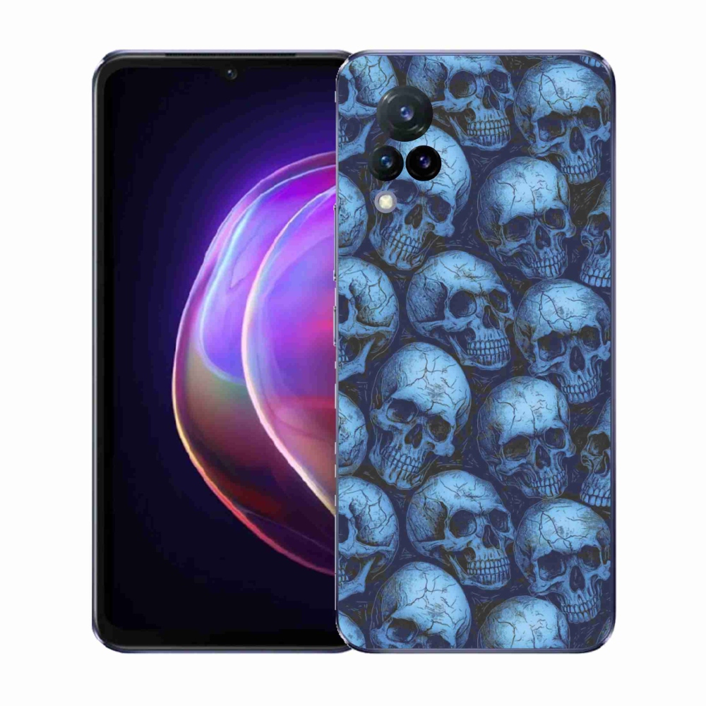 Gélový kryt mmCase na Vivo V21 4G/5G - lebky