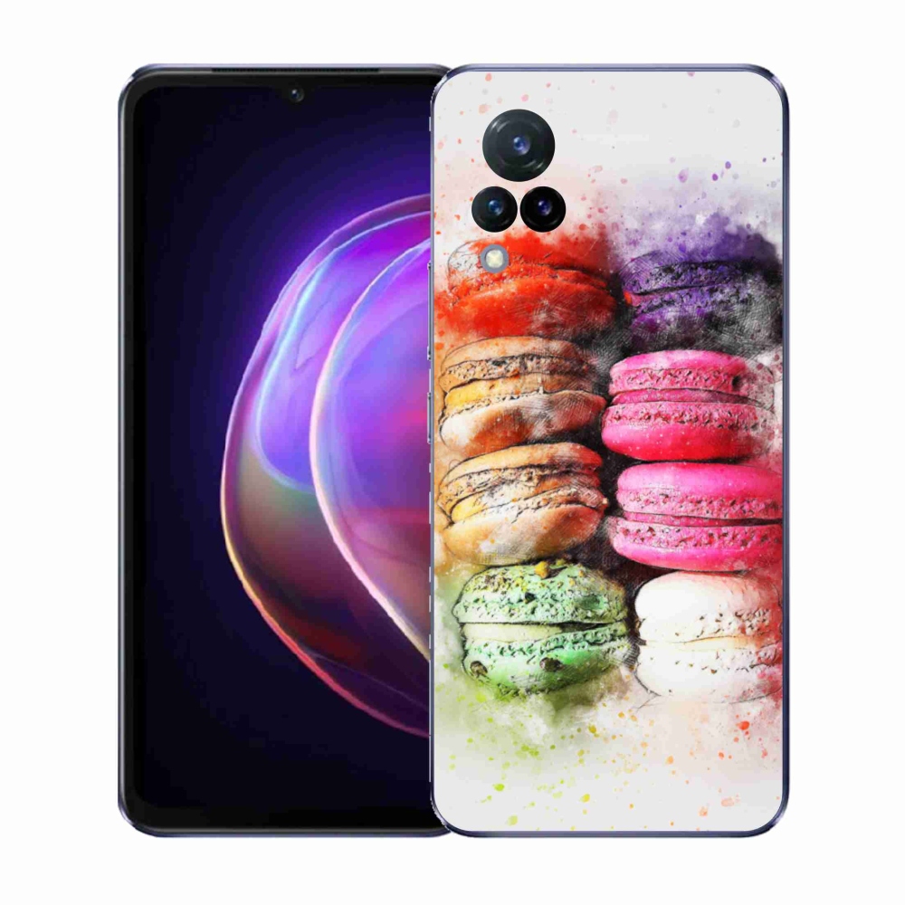 Gélový kryt mmCase na Vivo V21 4G/5G - makrónky