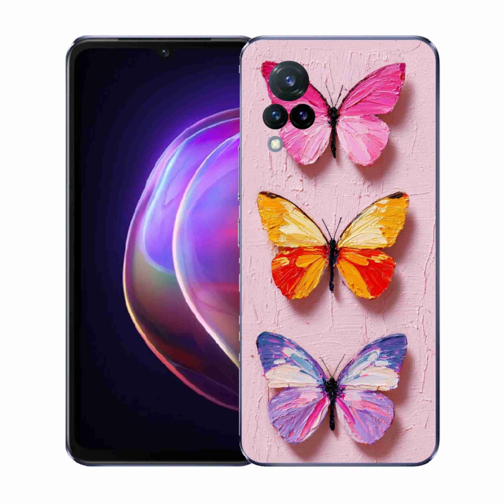 Gélový kryt mmCase na Vivo V21 4G/5G - motýlia trojica