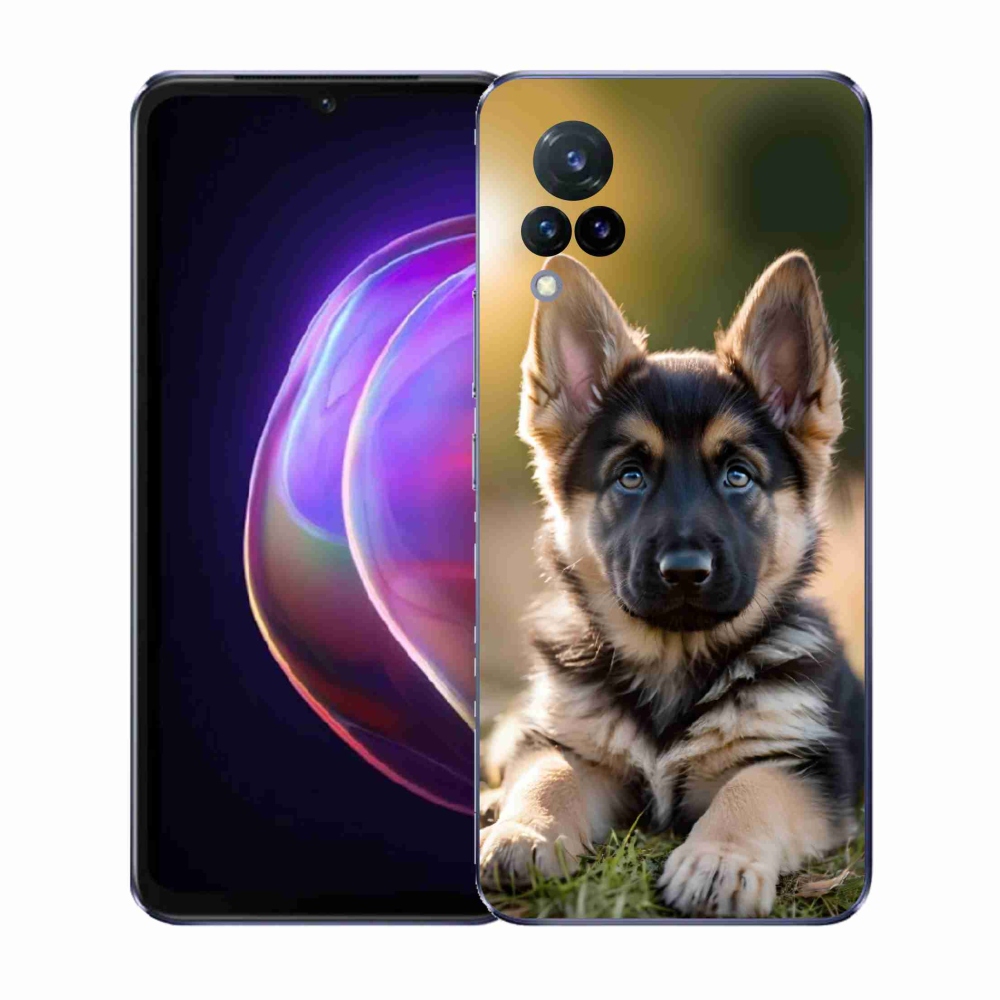 Gélový kryt mmCase na Vivo V21 4G/5G - nemecký ovčiak v prírode