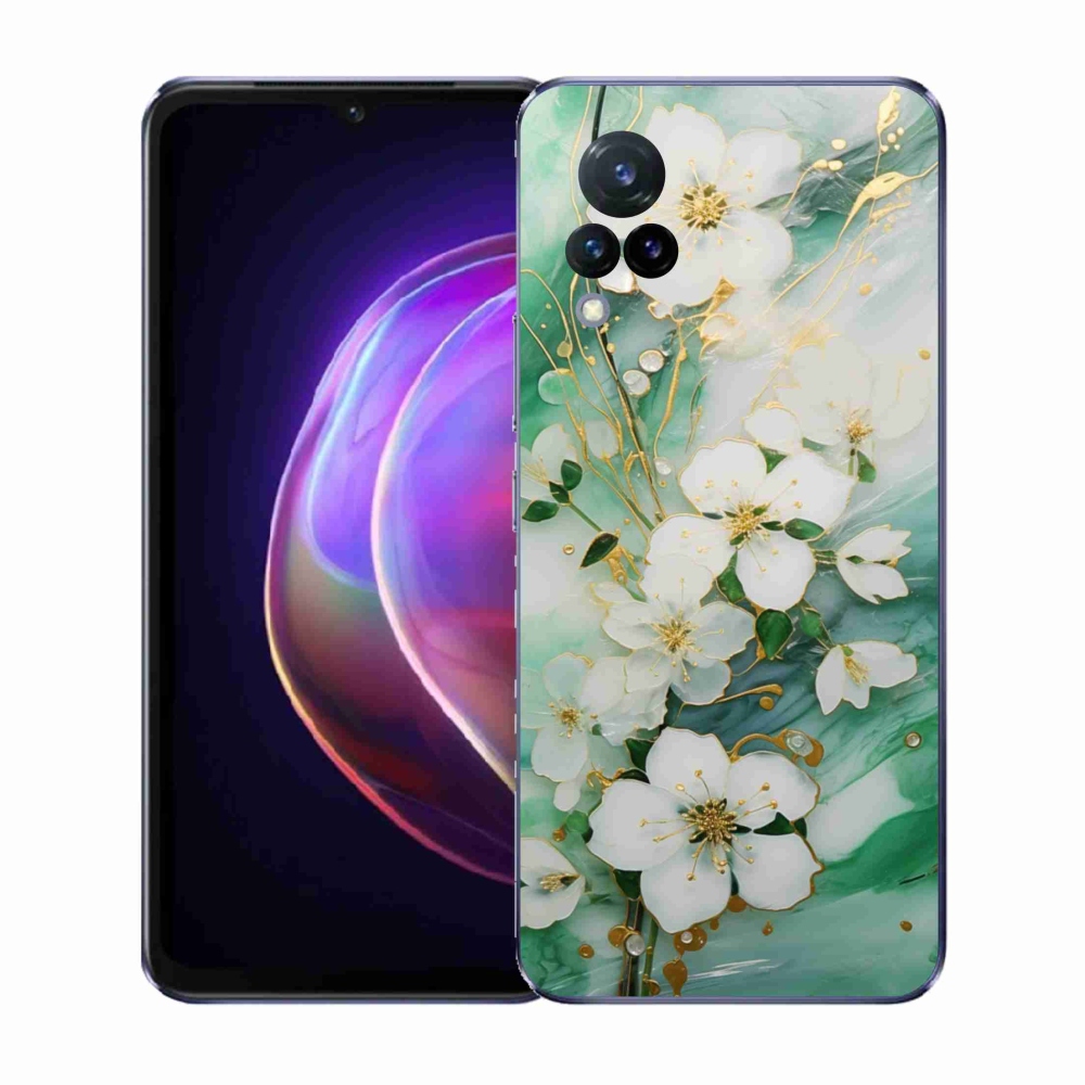 Gélový kryt mmCase na Vivo V21 4G/5G - nežné kvety