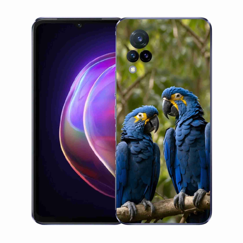 Gélový kryt mmCase na Vivo V21 4G/5G - papagájové duo