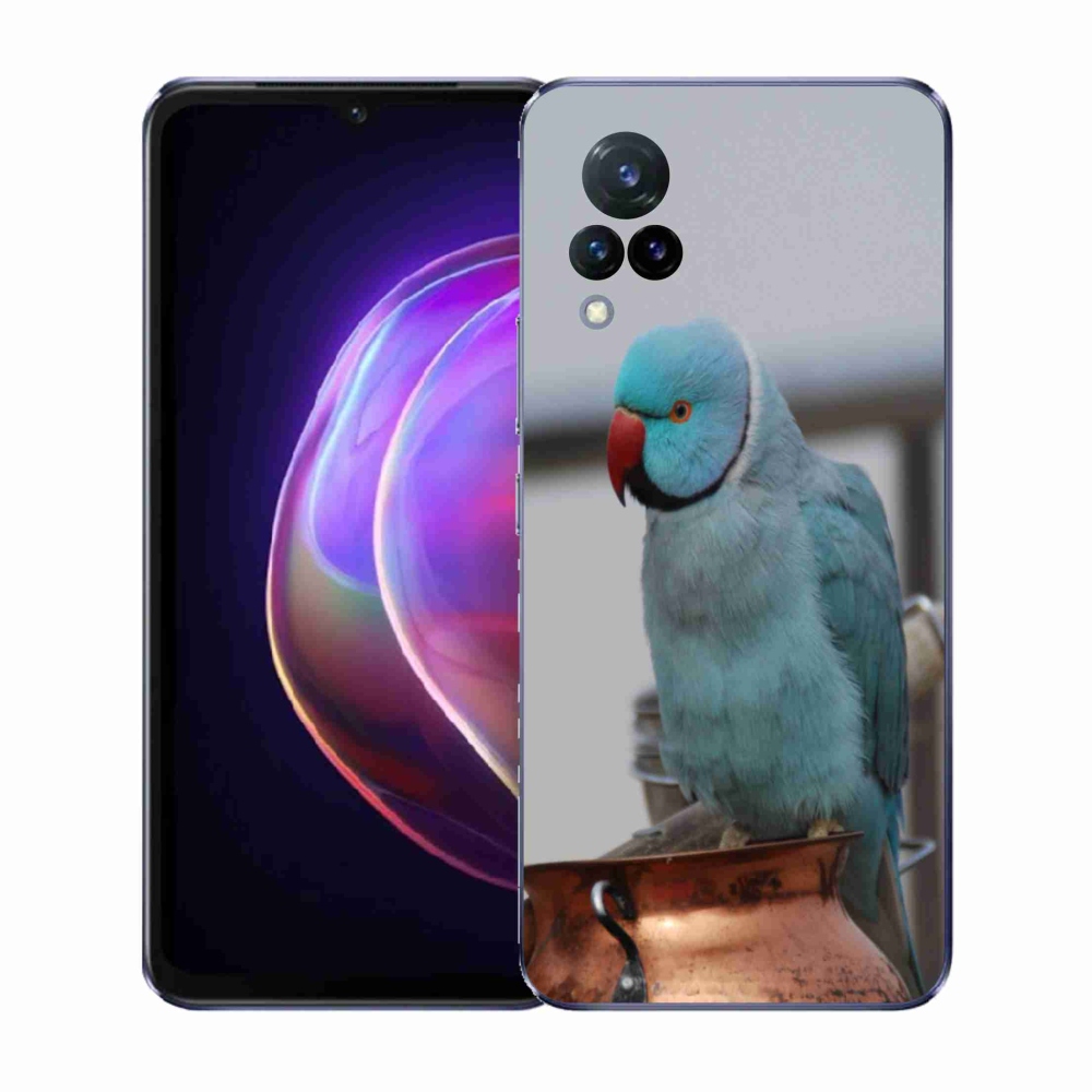 Gélový kryt mmCase na Vivo V21 4G/5G - papagáj alender modrý