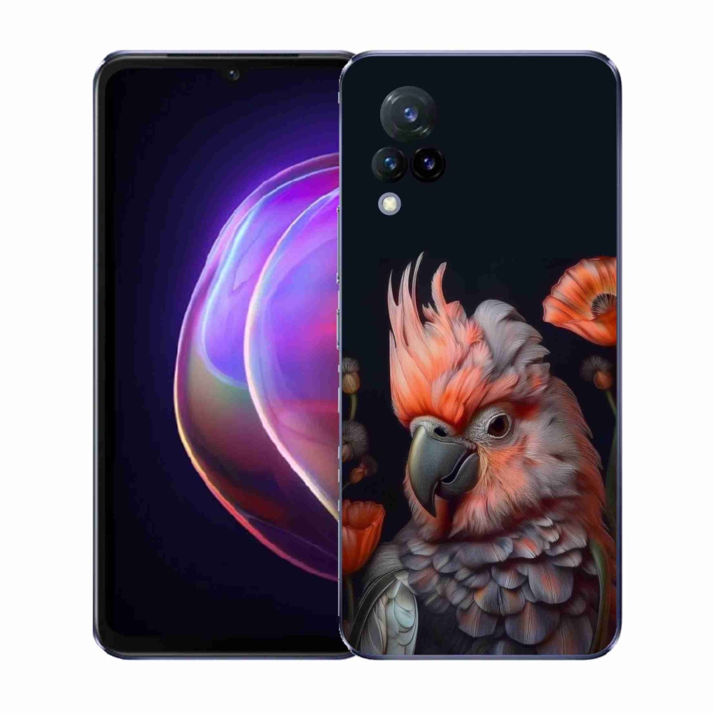 Gélový kryt mmCase na Vivo V21 4G/5G - papagáj kakadu vo farbách